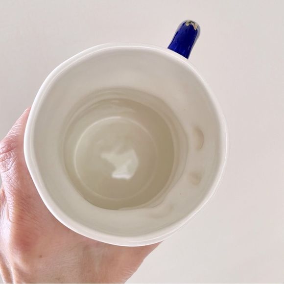 Anthropologie, Christmas Joyeux, Noel Snowman Large Holiday Mug, Bird Ca… - Picture 8 of 9